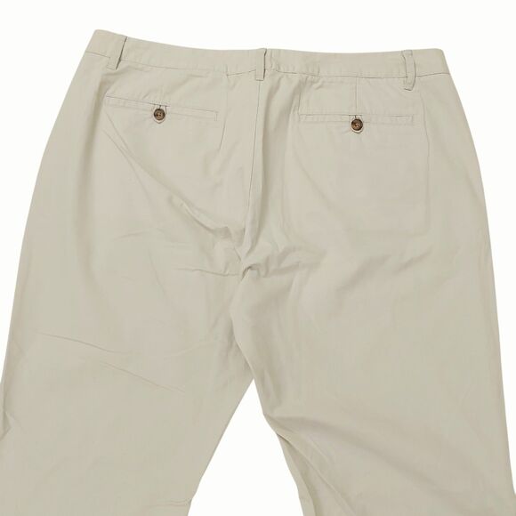 Bonobos Pants Mens 38x32 Beige Slim Flat Front Cotton Chino Casual Work Office - Picture 7 of 12